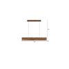 Synergy 48 Brown Solid Wood Single Hanging Light