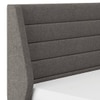 Taarkashi Upholstered Bed Bed Size king american walnut ,Omega  D1 1933, Colour- W000352