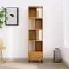 Hexa Engineered Wood Bookshelf Multipurpose Storage Rack in Giant Wood