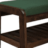 Hamar Solid Wood Shoe Rack with Seating in Walnut Brown finish