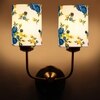 Devansh Metal Electric Wall Light in Gold Colour with Multi Shade Count of 2 Lights