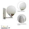 Orbit Single Light Opal Glass Wall Lamp