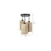 ValentiFALSE Beige Bamboo Cluster Hanging Light