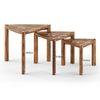 Clapton Solid Wood Side Table in Teak Finish