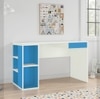 Astra Kids Study Desk with Open Shelves and Drawer in Azure Blue Colour