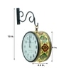 Craft Tree Metal  Handpainted Decorative Railway Clock In Yellow Color With 8'' Dial