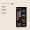 Magellan Solid Wood 2 Door Wardrobe in Mahogany Finish