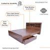 Merkel Engineered Wood Drawer Storage Bed
