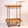 Ireka Homes PartyPort Foldable Serving Trolley with Wheels