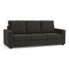 Apollo Compact Sofa Set (Colour : Graphite Grey, Cushion : Hard, Back Type : High Back, Seater : 3+1+1)
