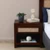Suraj Solid  Wood  One Drawer Bedside  In Tubbeco Teak Finish