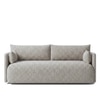 Cozychic Wood 3 Seater With Upholstery Non Storage Sofa In Grey Colour