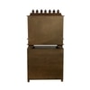 D'Dass White Mdf and Sheesham Wooden Temple With Cabinet For Pooja