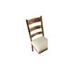 Newport Sheesham Wood   Dining Chair in Jute Beige     TEAK FINISH