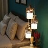 Eliante Cluster Hanging Lights Mild Steel & Glass Material Gold & White Finish