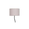 Everly Zig Zag Iron Floor lamp with Cotton Drum Grey Shade (Z23)