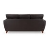 Johanna 3 Seater Leatherette Sole in Choco Brown Colour