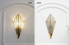 Deryn Brass and Glass Wall Light