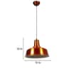 Eliante Copper Iron Hanging Light With E27 Holder In Copper Colour