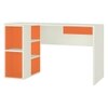 Astra Kids Study Desk with Open Shelves and Drawer in Light Orange Colour