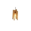Jet Beige Solid Wood Single Hanging Light