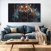 The Castle Decor Lion Abstract Wall Art Set of 5 Digital Painting 27x48 Inch