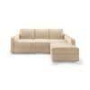 Apollo Compact Sofa (Colour : Birch Beige, Cushion : Hard, Back Type : Regular, Seating Capacity : Right Aligned 2 Seater + Right Aligned Chaise + Ottoman)
