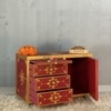 D'Dass Multi Color Mdf and Sheesham  Wall Hanging Wooden Temple For Pooja