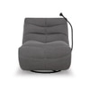 Avery One Seater Manual Fabric Recliner in Graphite Grey Colour
