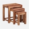 Mana Solid Wood Set Of 3 Stools