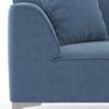 Wynn 3 Seater Fabric Sofa in Baltic Blue Colour