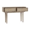 Scandinavian Forres Oak Console Table in Beige Colour