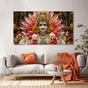 The Castle Decor Brahma Ji Wall Painting Wooden Framed 27x48 Inch (Style 1)