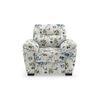 Adelaide Luxe 1 Seater Fabric Sofa in Adrian Velvet Colour