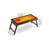 Tik Tak Solid Wood Bookshelf and Serving Tray In Multicolour