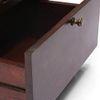 Alaca Solid Wood Bedside Table in Mahogany Finish