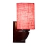 Devansh Solid Wood Electric Wall Light in Pink Colour with Pink Shade Count of 1 Light