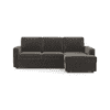 Apollo Sofa (Colour : Smoke, Cushion : Soft, Back Type : Regular, Seating Capacity : Right Aligned 2 Seater + Right Aligned Chaise)