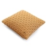 Kelly Knit Mustard Cotton Cushion Cover 16X16 Inches