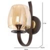 Eliante Modern Wall Lights Mild Steel & Glass Material Brown & Champaign Finish