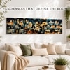 Traditional Indian Cityscape Canvas Wall Art 12 x 46 Inch