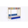 Pine Tree Bunk Bed with Drawer Storage