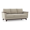 Corby Essential 3 Seater Fabric Sofa In Oyster Beige