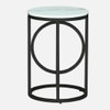 Metality Metal Side Table in Black Colour