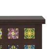 Azul Solid Wood Bench In Brushed Walnut Finish