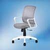Aurelia Mid Back Mesh Office Chair in White Grey Colour