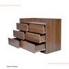 Bellagio 6 Chest of Drawers in Columbian Walnut Finish