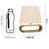 Devansh Off White Cotton Table Lamp With  Wood Natural Base  -2