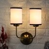 Devansh Metal Electric Wall Light in Gold Colour with Multi Shade Count of 2 Lights
