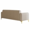 Veniza Velvet 3 Seater Sofa In Cream Colour